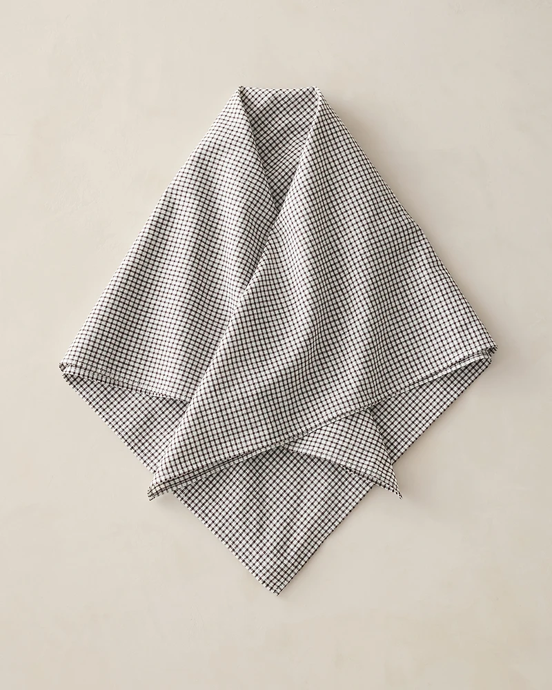 Cotton Linen Gingham Neckerchief