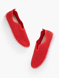 Ilse Tulip Slip-On Flats - Laser Cut