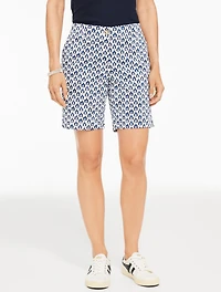 Relaxed Chino Shorts - Graphic Leaves