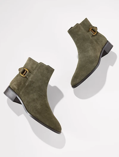 Tish Link Suede Ankle Boots
