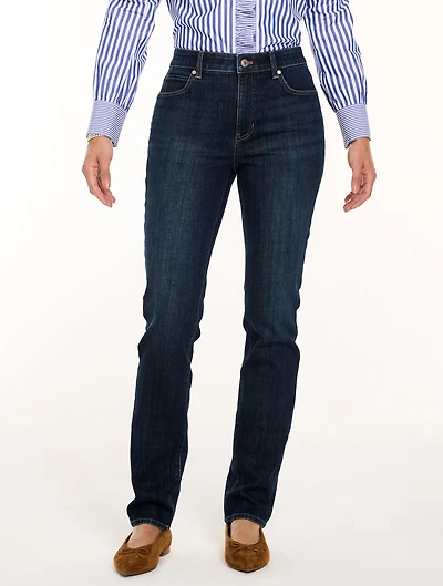 Straight Leg Jeans - Presley Wash Curvy Fit