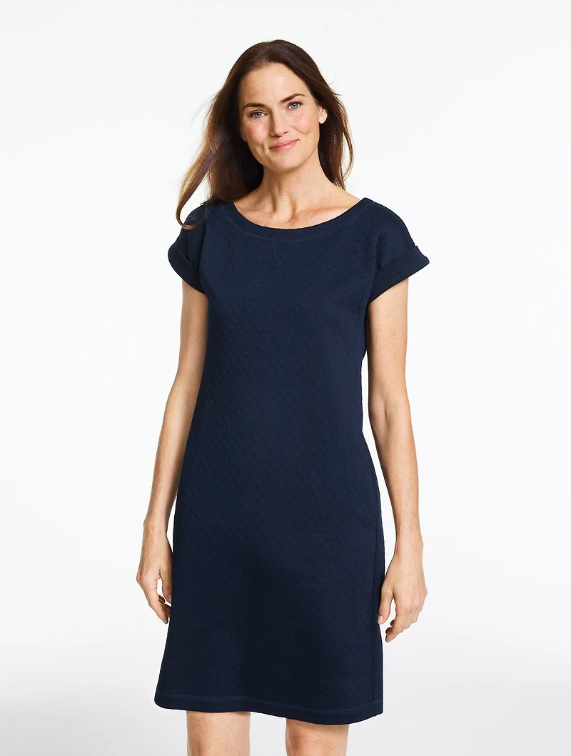 Quilted Short Sleeve Dress