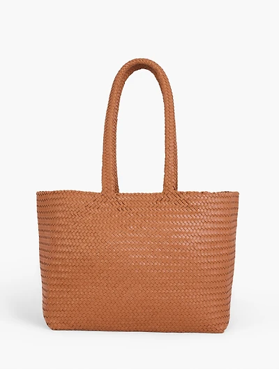Woven Leather Tote