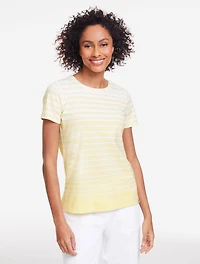Supersoft Jersey Short Sleeve Crewneck Tee - Annual Stripe
