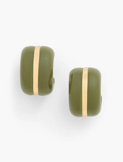 Resin Huggie Hoop Earrings