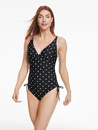 Aqua Club Ruched One-Piece Swimsuit