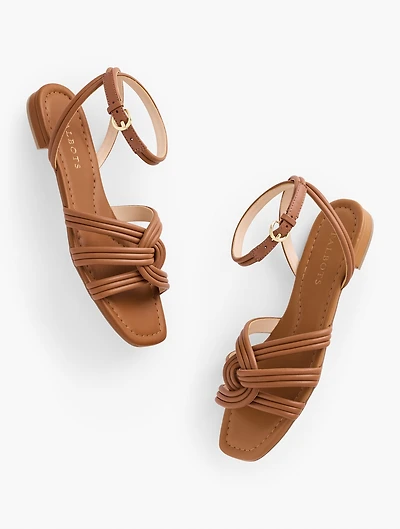 Violet Tubular Nappa Sandals