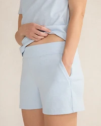 Organic Cotton Rib Knit Shorts