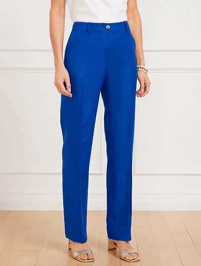 Talbots Southampton Straight Leg Linen Pants