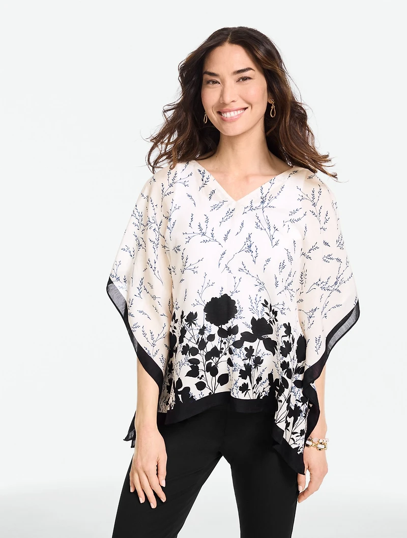 Shadow Botanical Poncho