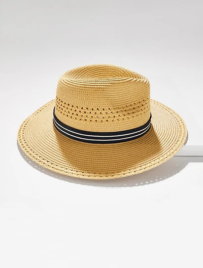 Open Weave Straw Hat