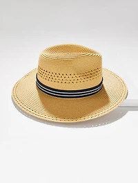 Open Weave Straw Hat