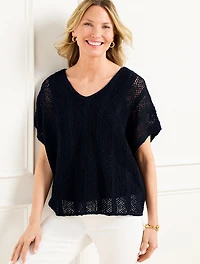 Open Stitch Top