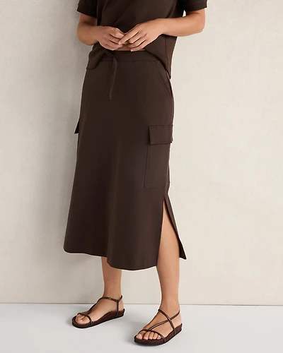 Organic Cotton Interlock Cargo Skirt
