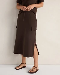 Organic Cotton Interlock Cargo Skirt