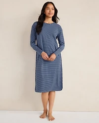 Organic Cotton Jersey Bold Stripe Sleep Dress