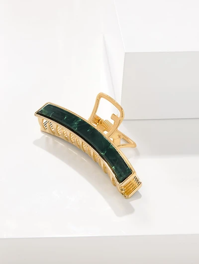 Malachite Hair Clip