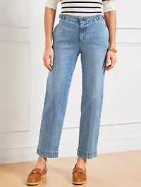 Straight Ankle Jeans - Blaire Wash