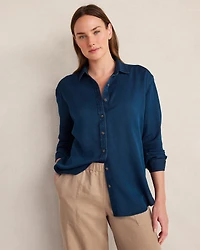 The Daily Shirt Indigo Twill