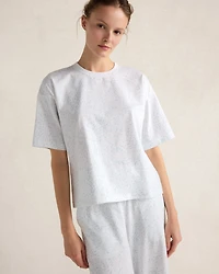 Organic Cotton Jersey Rippled Sand Pajama Tee