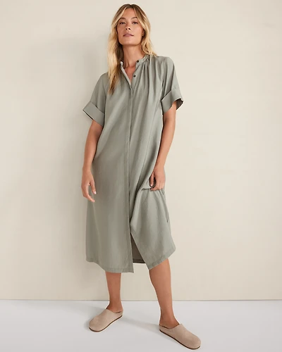 Luxe Modal Short Sleeve Midi Dress