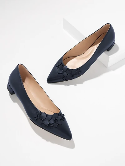 Portia Floral Nappa Flats