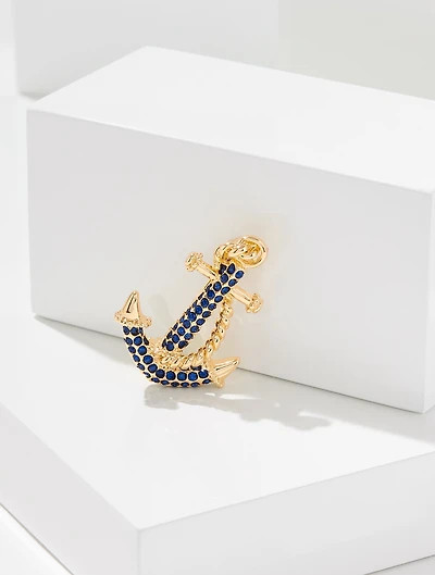 Anchors Up Brooch