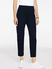 Tapered Leg Passport Ponte Pants