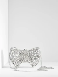 Rhinestone Bow Clutch