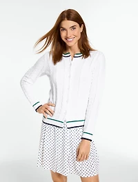 Coolmax® Tennis Cardigan Sweater
