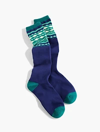 Glowing Fair Isle Boot Socks