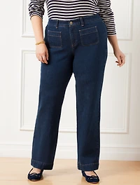 Patch Pocket Classic Jean Trousers - Astoria Wash