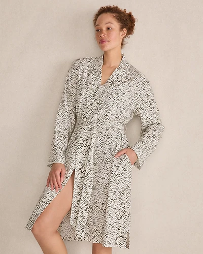 Organic Cotton Jersey Animal Dot Robe
