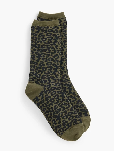Fabulous Leopard Trouser Socks