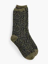 Fabulous Leopard Trouser Socks