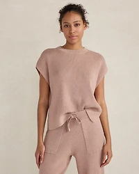 Organic Cotton Cashmere Drop Shoulder Tee