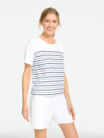 Supersoft Jersey Boxy Crewneck Tee - Graphic Rope