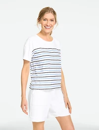 Supersoft Jersey Boxy Crewneck Tee - Graphic Rope