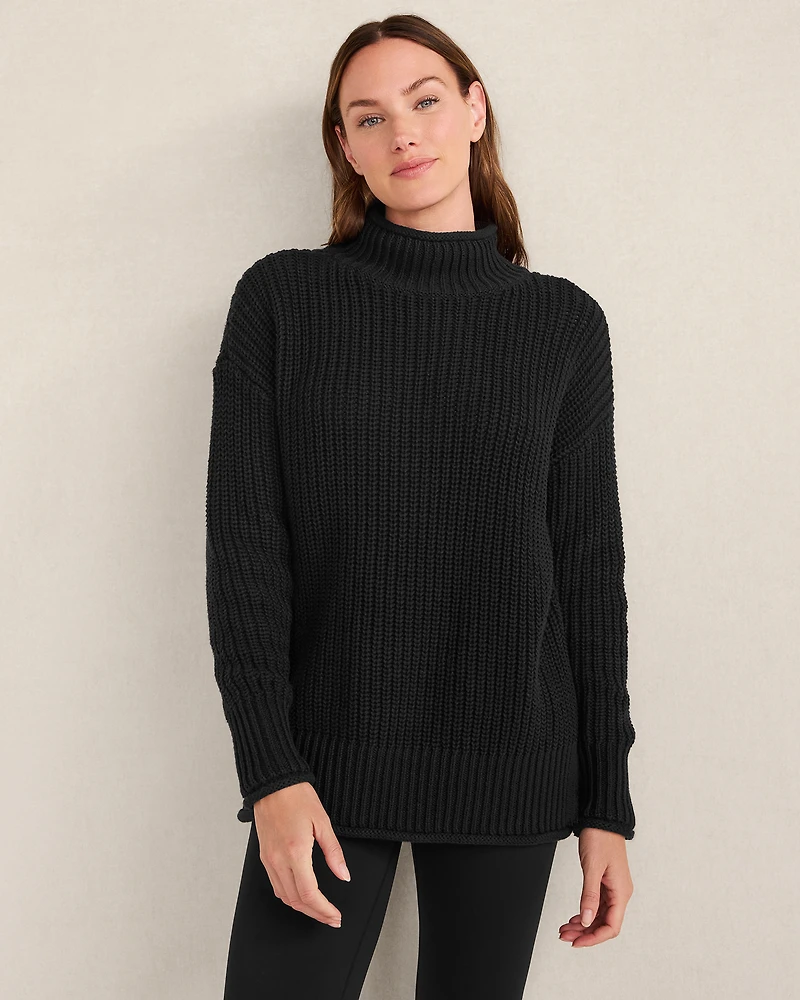Organic Cotton Roll Neck Sweater