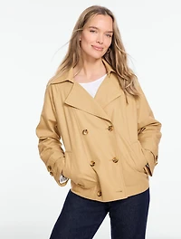 Cinched Trench Coat