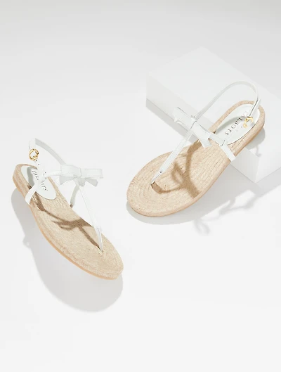 Irina Bow Nappa Espadrille Sandals