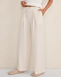 Lightweight Fleece Pleated Pants