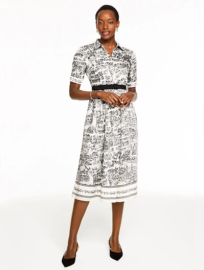 Soft Shirtdress - London Map