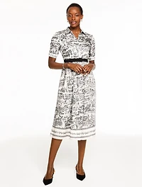Soft Shirtdress - London Map
