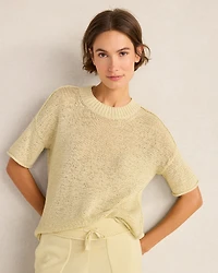 Organic Cotton Linen Tape Yarn Sweater