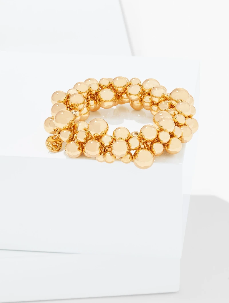 Cluster Garland Stretch Bracelet