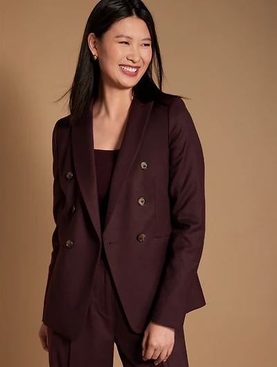 Luxe Italian Stretch Flannel Blazer