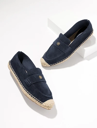 Isla Suede Espadrille Loafers