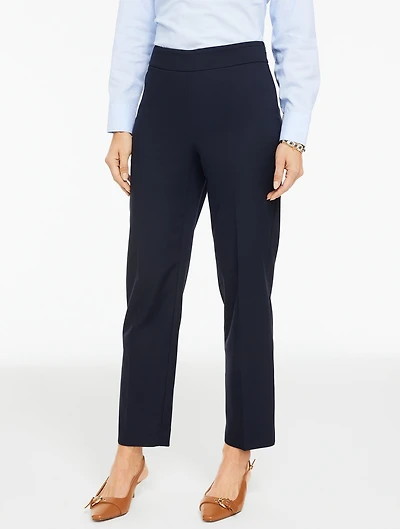 Straight Ankle Twill Pants