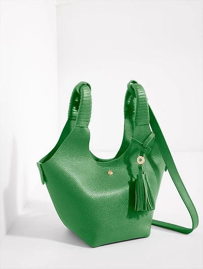 Pippa Pebble Leather Crossbody Bag